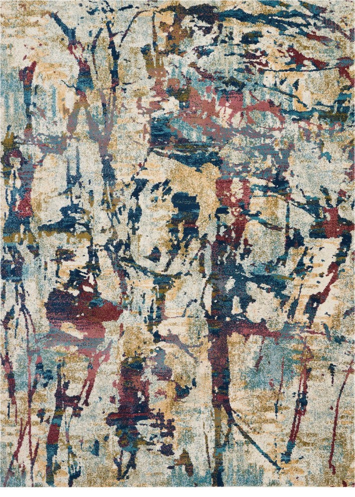 Nourison Fusion Cream/Multicolor Area Rug, 7'10"x10'6"