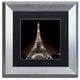 Alan Blaustein ''Tour Eiffel II'' Art, Silver Frame, Black Mat, 11x11