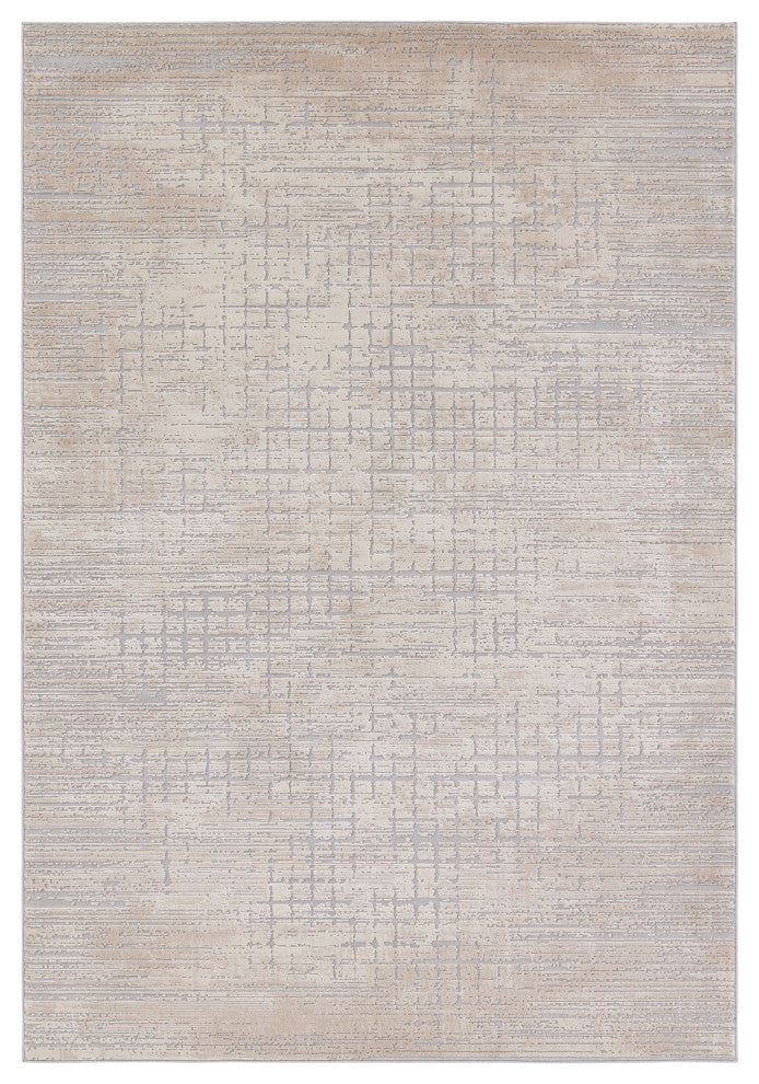 Jaipur Living Chamisa Abstract Beige/ Gray Runner Rug 2'6"X10'