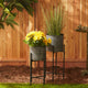 Asst Deco Waves Bucket Plant Stand, Set of 2