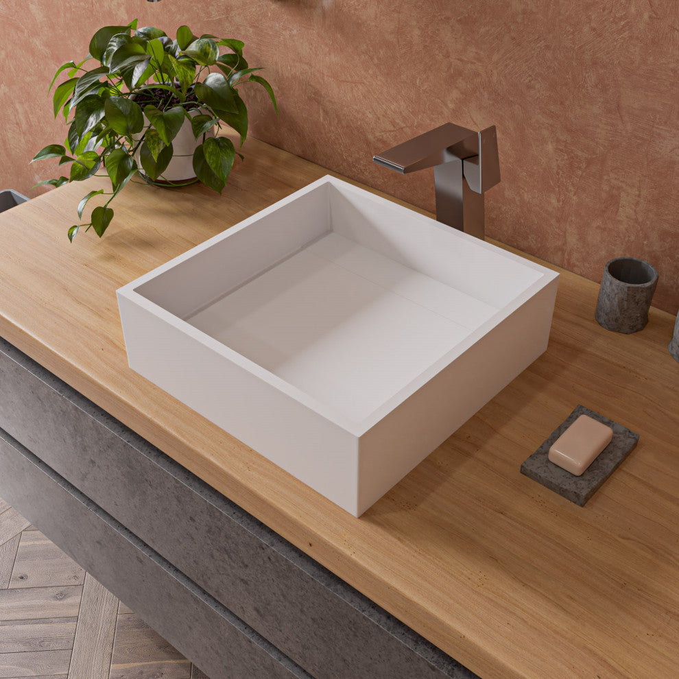 Alfi Brand Abco1019 4 Piece Solid Concrete Bathroom Accessory Set