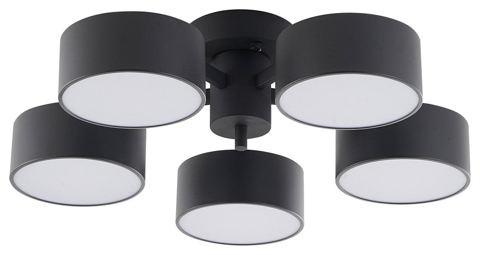Bethel International BE11C24B 5-Light LED Chandelier, Black
