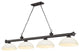 Zlite 2306-4BRZ-DMO14 4-Light Billiard, Matte Opal