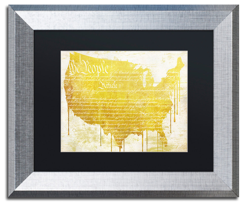 Color Bakery 'American Dream II', Silver Frame, Black Mat, 14x11