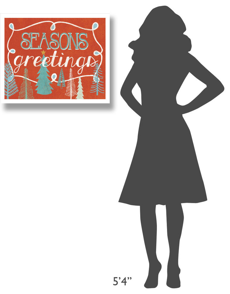 "Seasons Greetings" Digital Paper Print by Mary Urban, 26"x22"