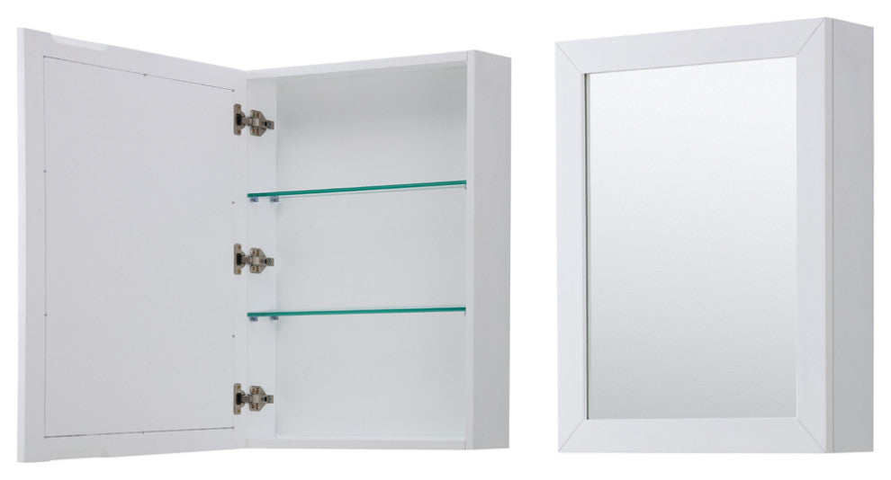 48"SGL Bathroom Vanity White, Carrara Countertop, Sink, Med. Cabinet, Gold Trim