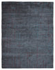 HAND KNOTTED LOOM SILK ECO-FRIENDLY RUG-6'x9',Rectangle,Charcoal Red,Contemporar