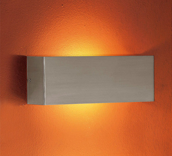 1x150W Wall Light w/ Matte Nickel Finish & Satin Glass