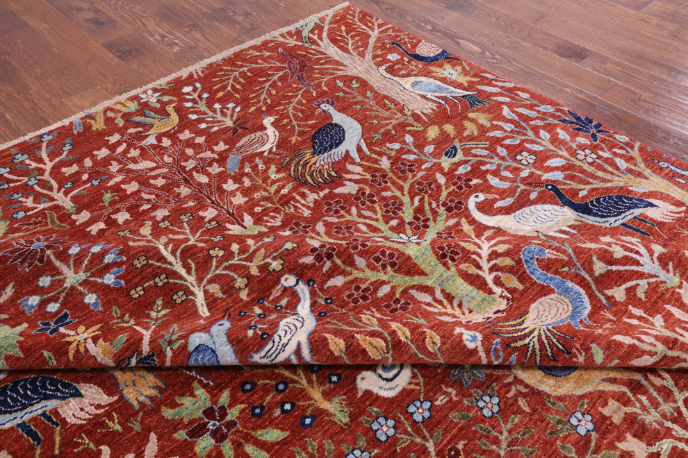 Tree Of Life Handmade Persian Rug 10' 0" X 14' 1" Q7815