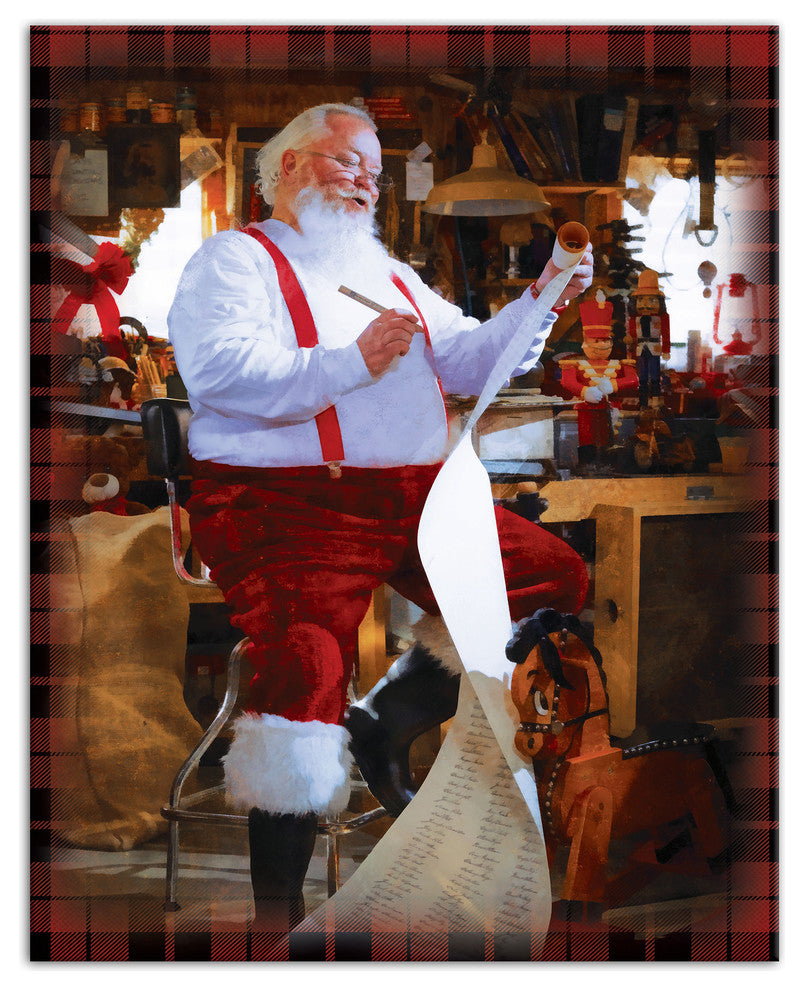 Santa's Workshop Canvas Wall Art, 16"x20"