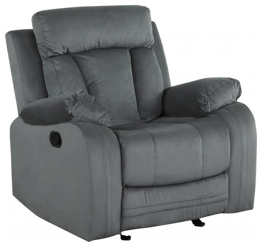 40" Modern Gray Fabric Chair
