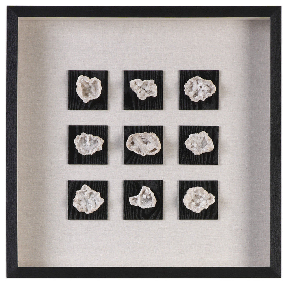 Uttermost 04080 Geode 21 5/8 Inch x 21 5/8 Inch Shadow Box by - Black