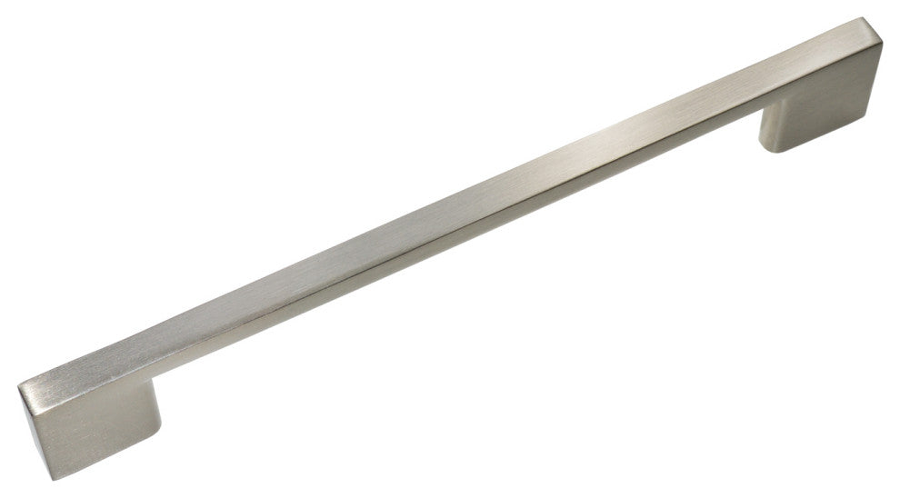 Utopia Alley Brax II Cabinet Pull, Brushed Nickel, 6.3" Center to Center, 5 Pack