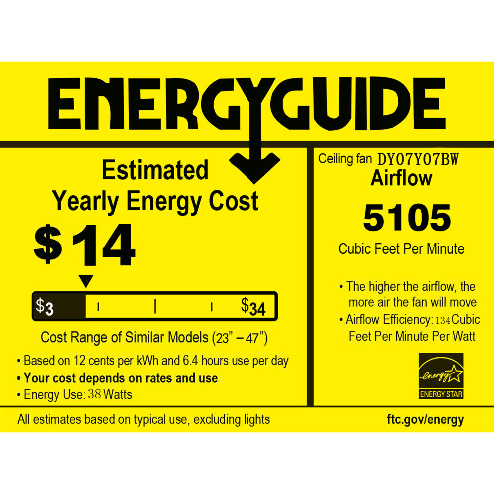 Isla 26" 6-Light Matte Black and Brown Faux Wood Grain Ceiling Fan