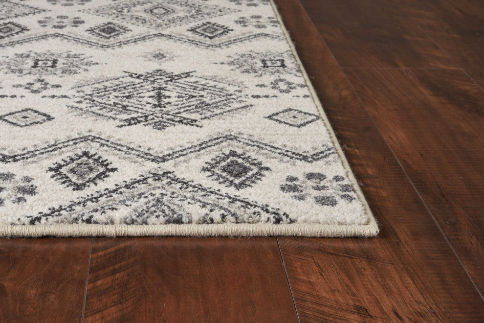 6' x 9' Polypropylene Ivory or Grey Area Rug