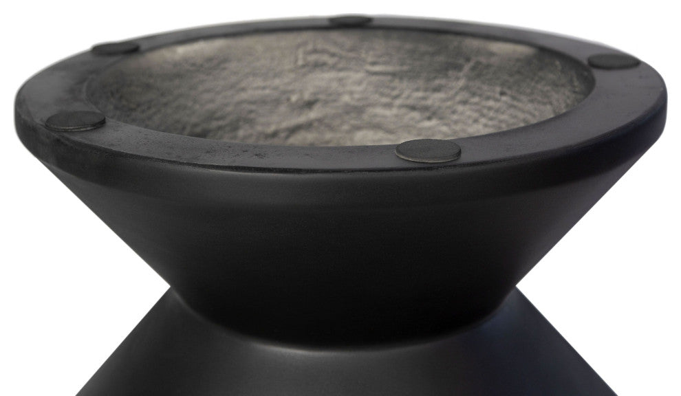 Misha Concrete Inverted Side Table, Black