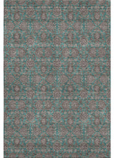 Premium Machine Washable Mayfield AMF702 Teal 8' x 10' Rug
