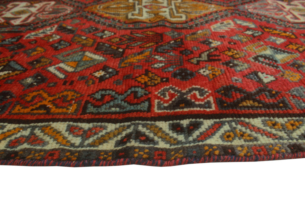 Fine Vintage Distressed Ellis Red Rug