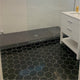 Pure Marquina, 10" Hexagon Porcelain Tile,  4"x4", Sample