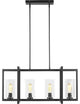 Sea Gull Mitte 4-Light Island Light 6641504EN7-112, Midnight Black