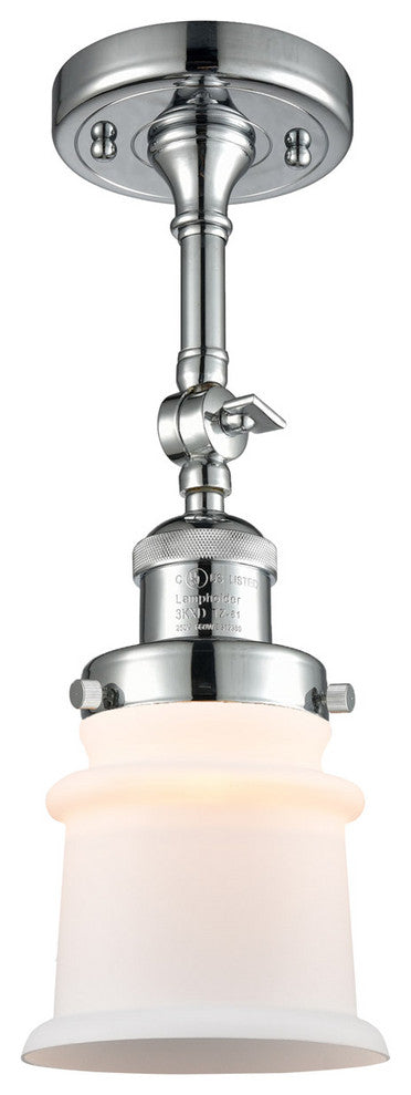 Franklin Restoration Small Canton 1 Light Semi-Flush Mount, Polished Chrome