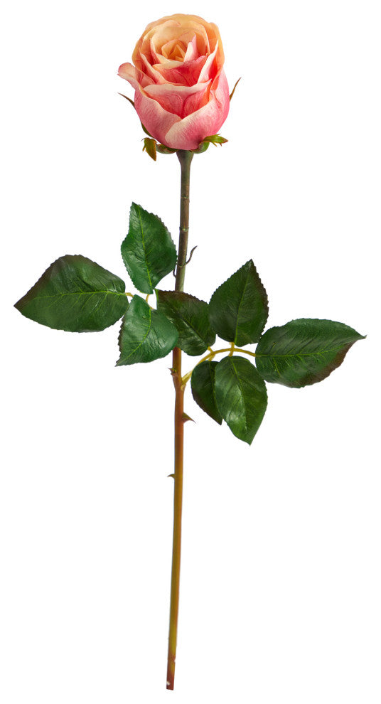 21" Rose Bud Artificial Flower, Set of 6