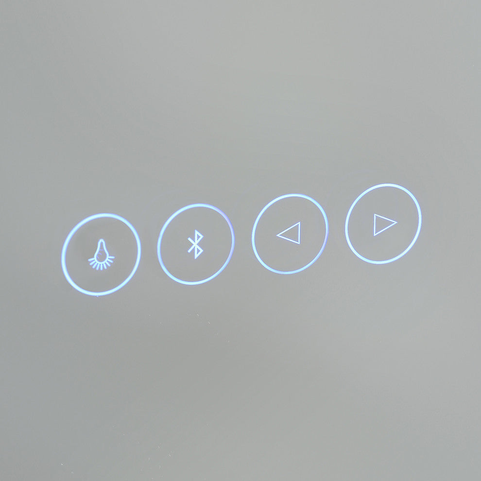 smartLED Illuminated Fog-Free Bathroom Mirror with Bluetooth Speakers and Dimmer