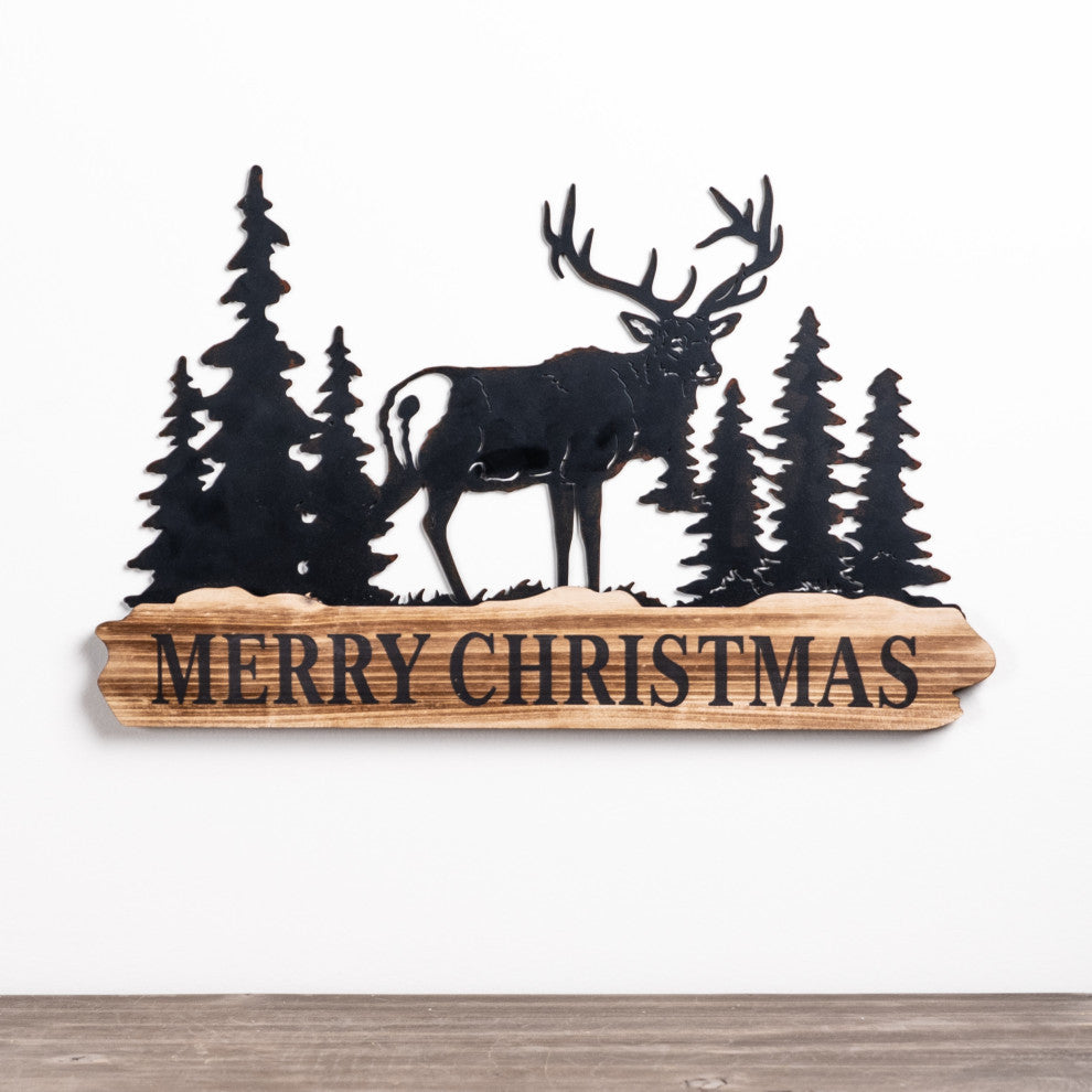 Merry Christmas Sign, 2-Piece Set