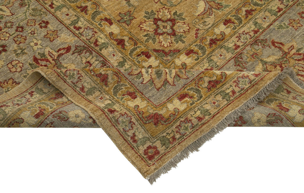 Rug N Carpet - Handmade Oriental 10' 2" x 13' 3" Decorative Oushak Area Rug