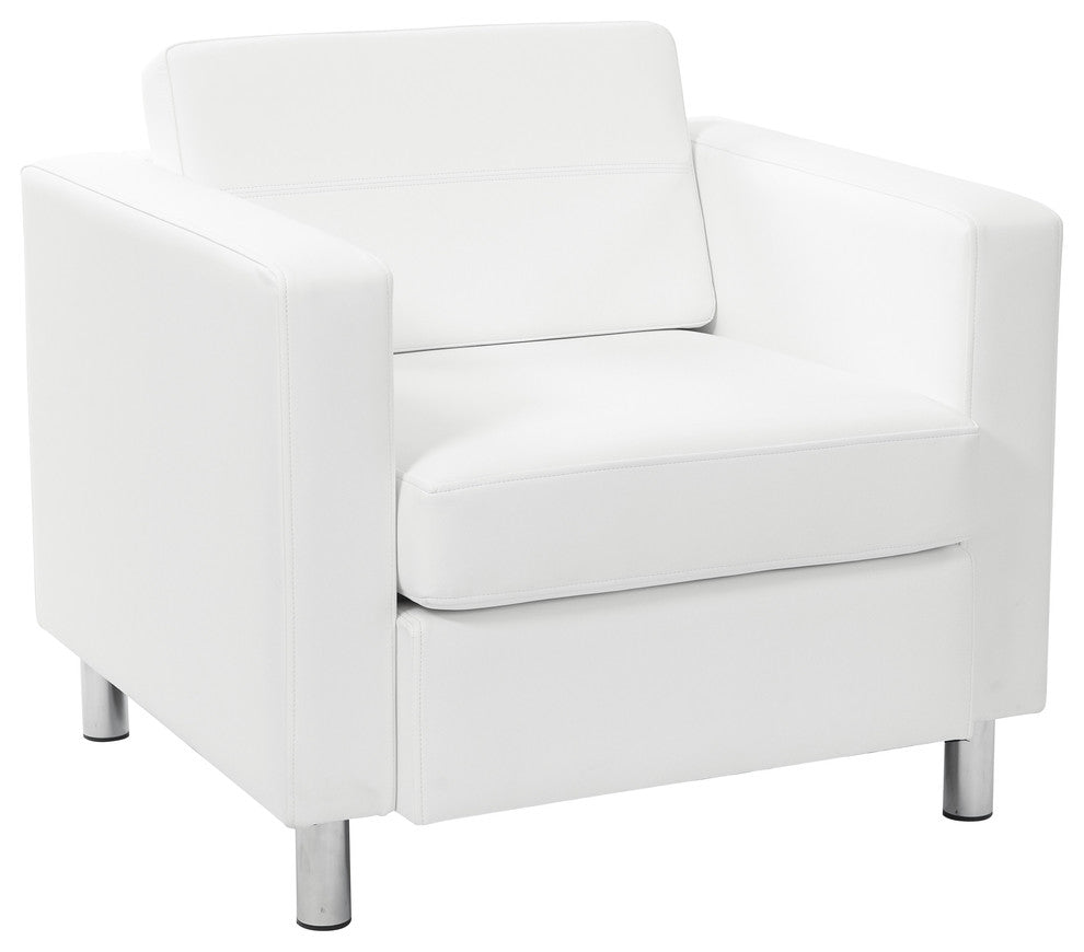 Pacific Dillon Vinyl Chair, Snow