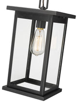 1 Light 8.5" Powder Coat Black Outdoor