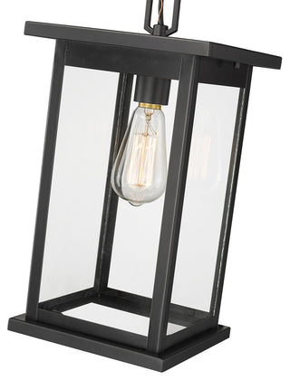 1 Light 8.5" Powder Coat Black Outdoor
