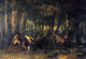 Gustave Courbet The Battle of the Stags - 18" x 27" Premium Canvas Print