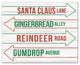Festive Street Names 16x20 Canvas Wall Art