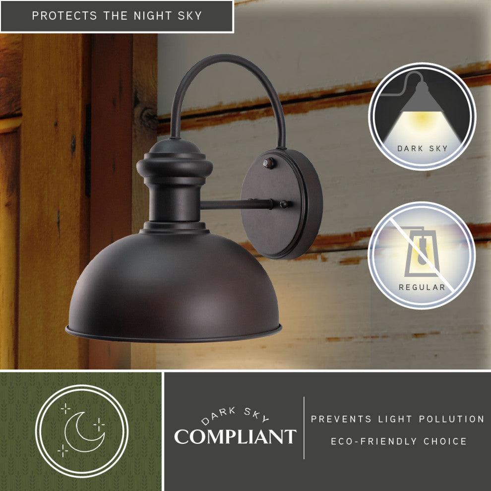 Franklin 10" Outdoor Wall Light Oil Burnished Bronze