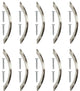 Mascot Hardware 3 in CTC Satin Nickel Curve Drawer Pull - Pack of 10