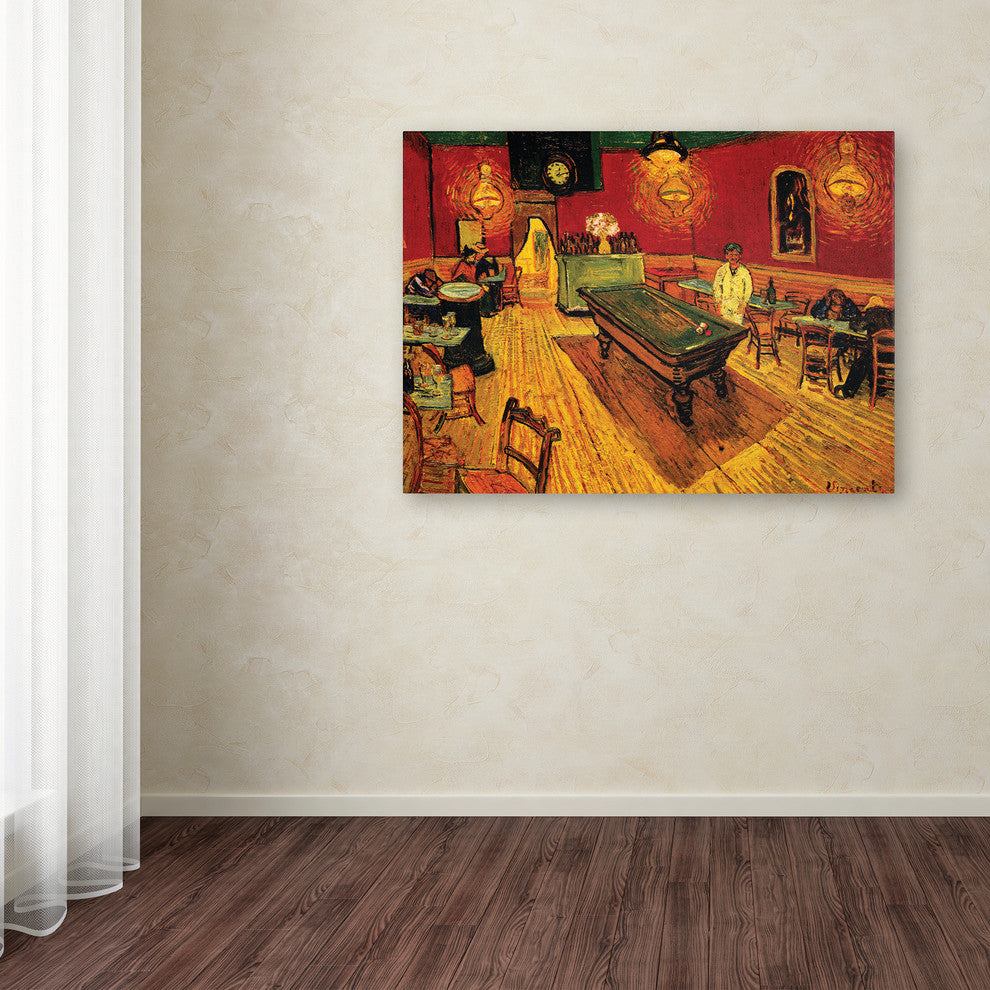 ''The Night Cafe" Canvas Art by Vincent Van Gogh, 35" X 47", 35"x47"