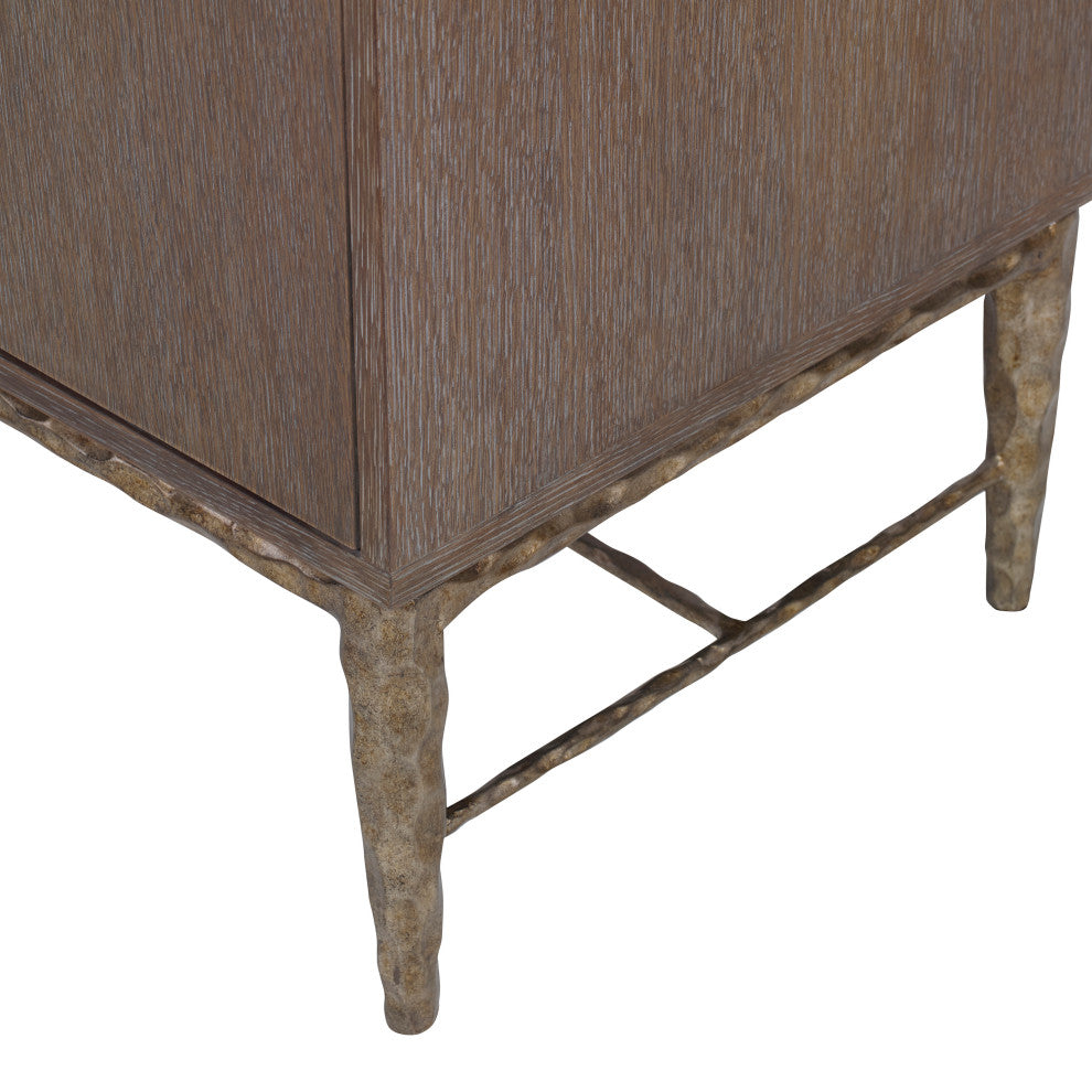 Ambella Home Collection Chiseled Buffet, Driftwood