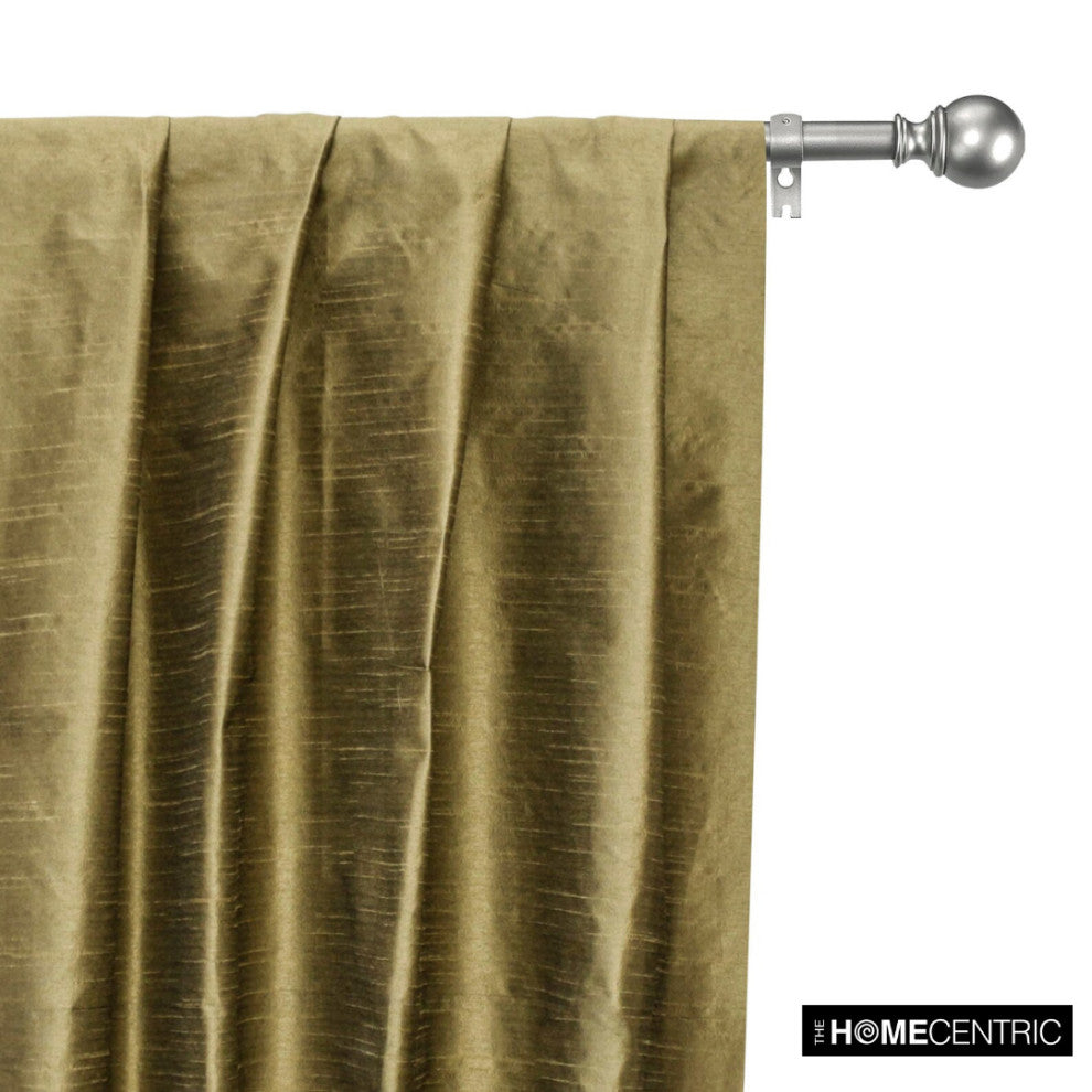 Dull Olive Green Art Silk Fabric By The Yard, 6 Yards For Curtain, Dress