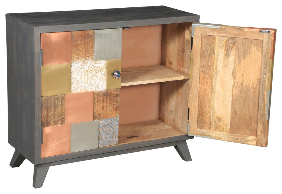 Picasso Mango Wood Cabinet with 2 Doors
