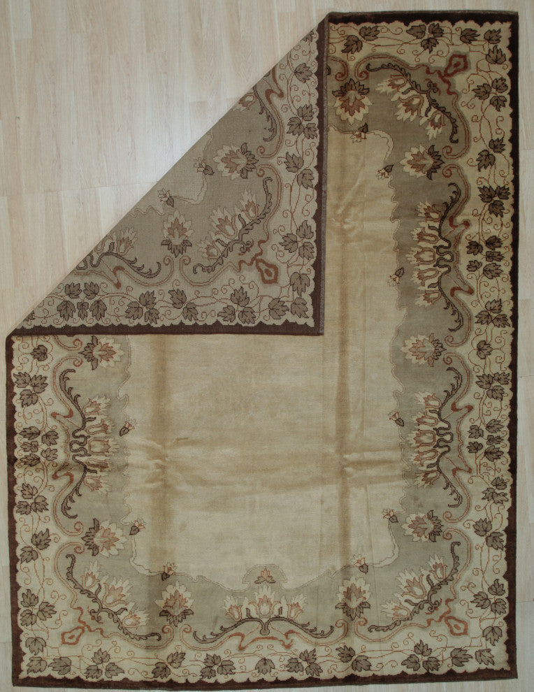 Beige Traditional oriental Ningxia Area Rug