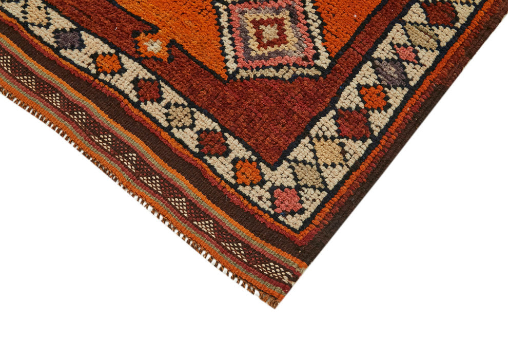Rug N Carpet - Handmade Anatolian 2' 11" x 12' 2" Antique Runner Rug