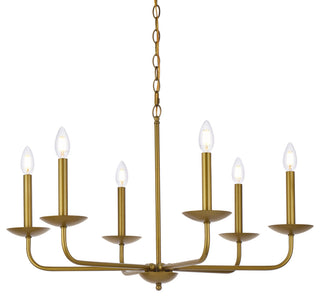 Chloe 30" Pendant, Brass
