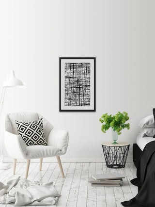 "Aesthetic Singularity" Framed Painting Print, 12"x18"