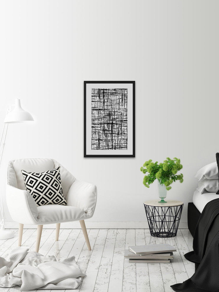"Aesthetic Singularity" Framed Painting Print, 12"x18"