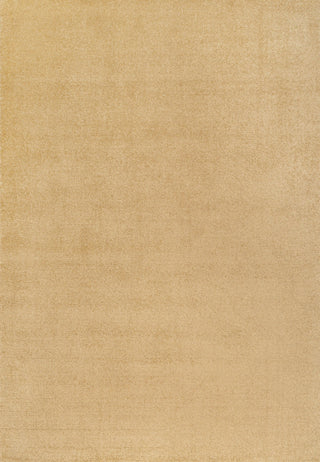 Haze Solid Low-Pile Runner Rug, Mustard, 9 X 12