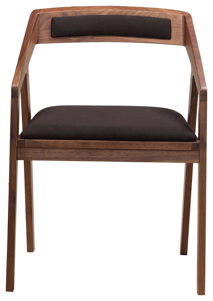 Mid - Century Modern Padma Arm Chair Black - Brown