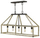 Hinkley Emilie Chandelier Five Light Open Frame Linear