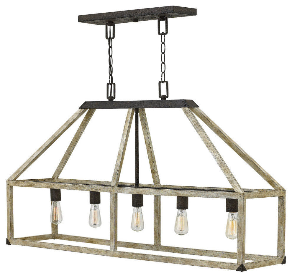 Hinkley Emilie Chandelier Five Light Open Frame Linear