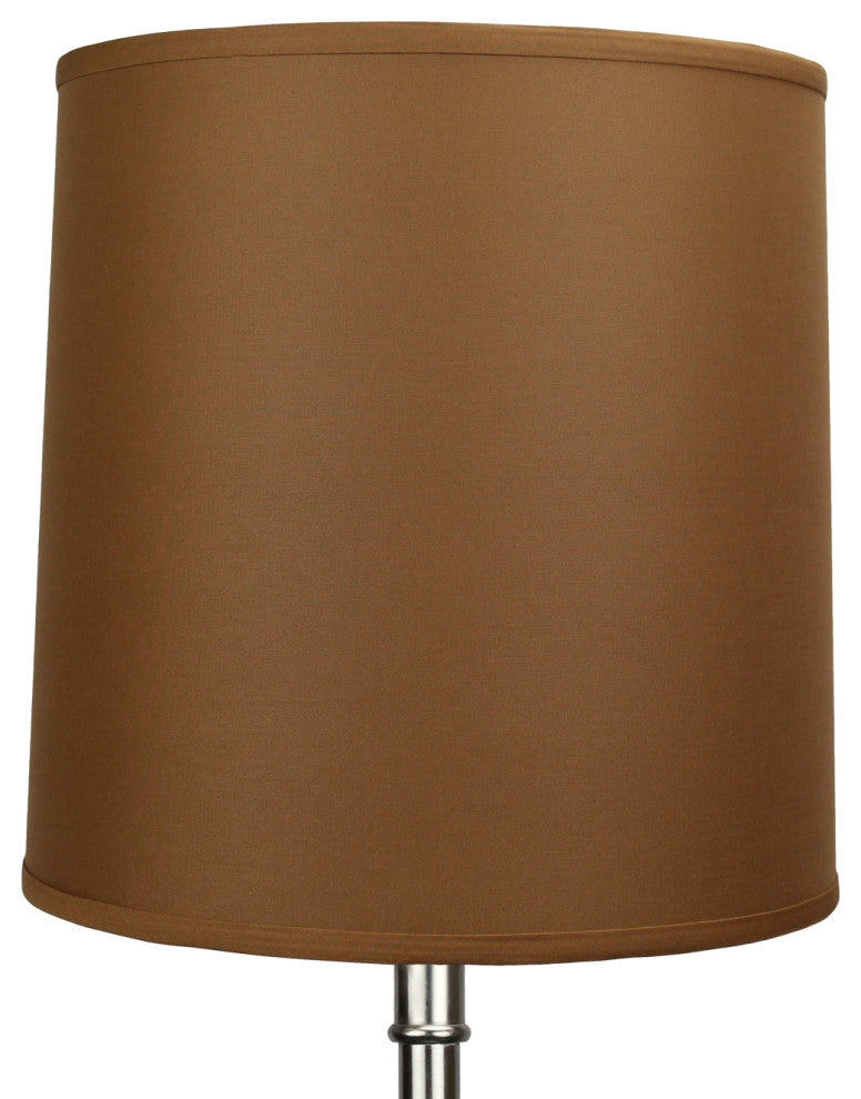 Fenchel Shades 14"x15"x15" Brass Spider Attachment Empire Lamp Shade, Linen Eart